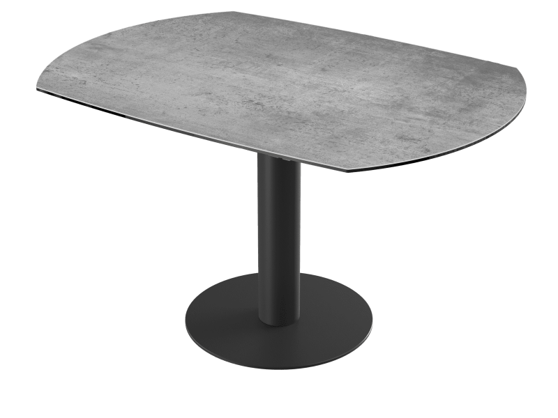  Table de repas LUNA rond fermé finition plateau céramique Argile